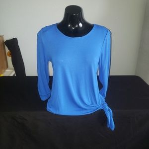 ❤Large Cobolt side knot top